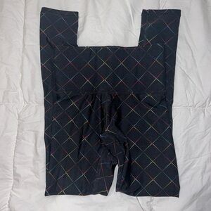 Women’s leggings multicolored grid